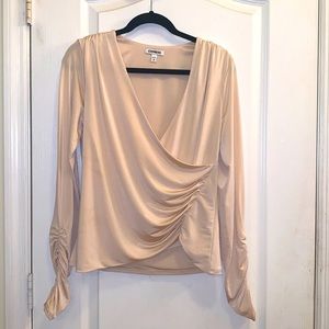 Express | Cream /Beige Elegant Blouse
